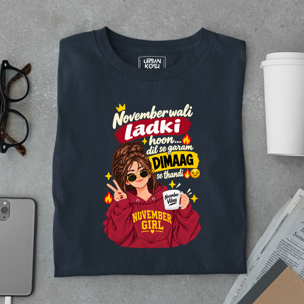November Wali Ladki Graphic T-Shirt