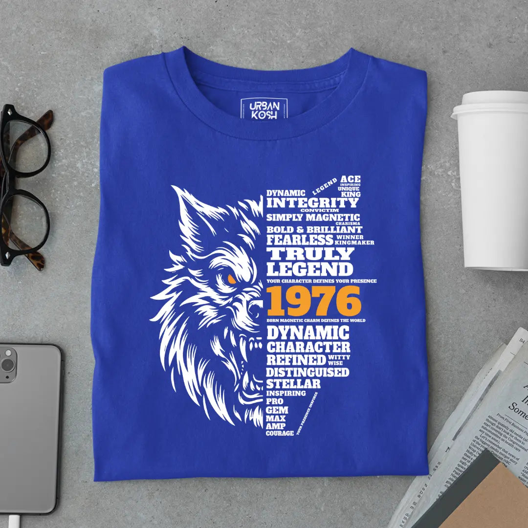 Wolf Born in 1976 Truly Legend Premium Unisex T-Shirt