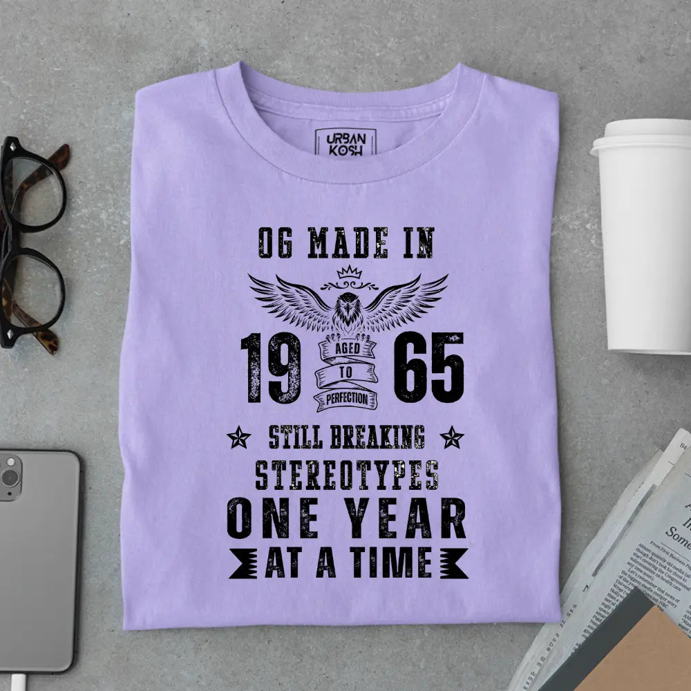 OG Made in 1965 – Still Breaking Stereotypes Premium Birthday T-Shirt
