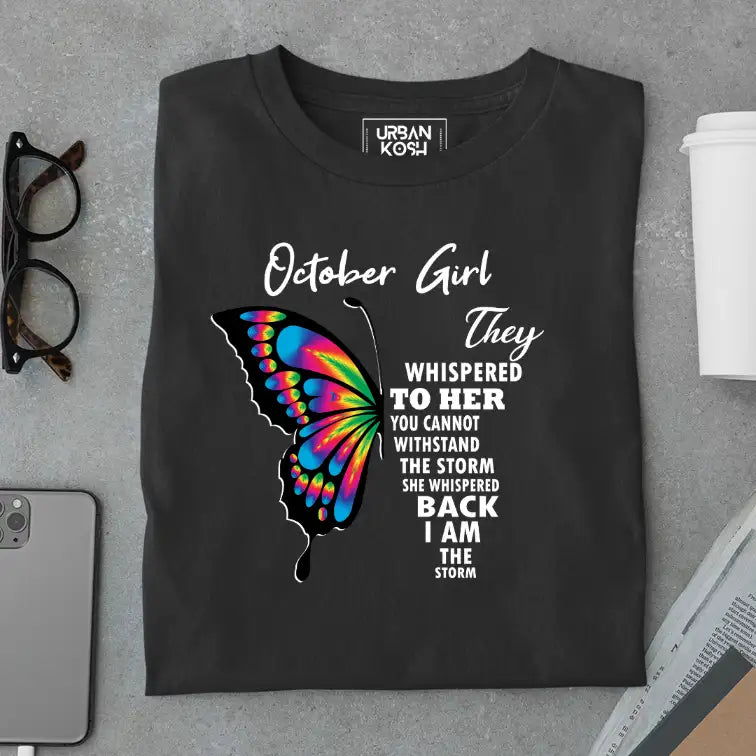 October Girl Exclusive Premium Birthday T-shirt for Women