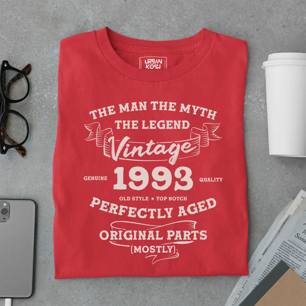The Man The Myth The Legend Vintage 1993 Exclusive Premium T-Shirt