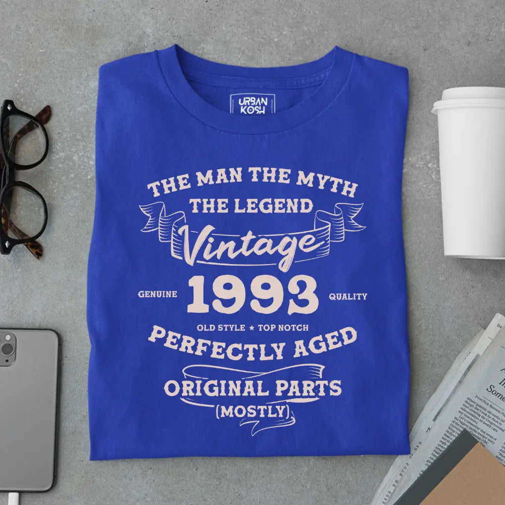The Man The Myth The Legend Vintage 1993 Exclusive Premium T-Shirt