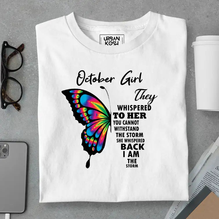October Girl Exclusive Premium Birthday T-shirt for Women