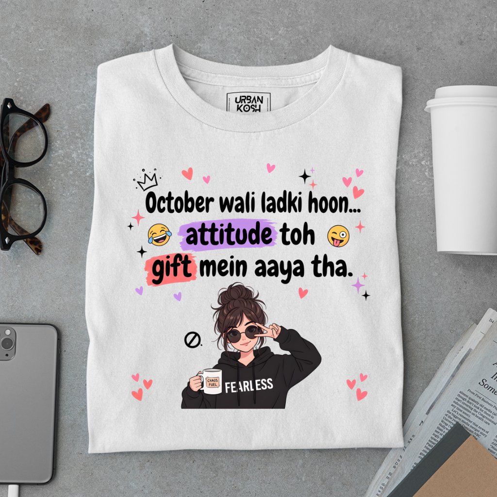 October Wali Ladki Graphic T-Shirt