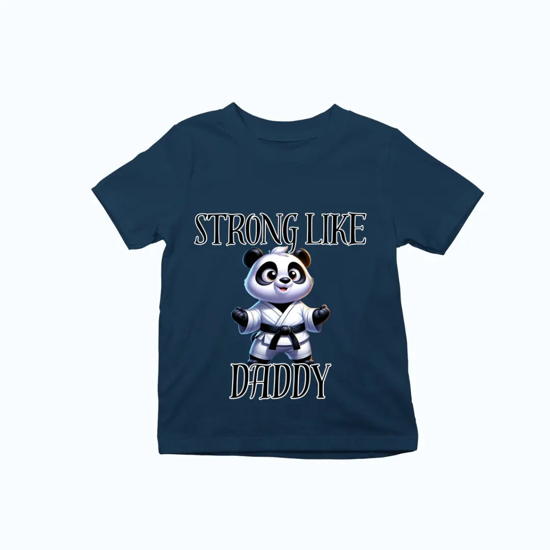 Strong Like Daddy Panda Martial Arts Premium Unisex T-shirt for Kids