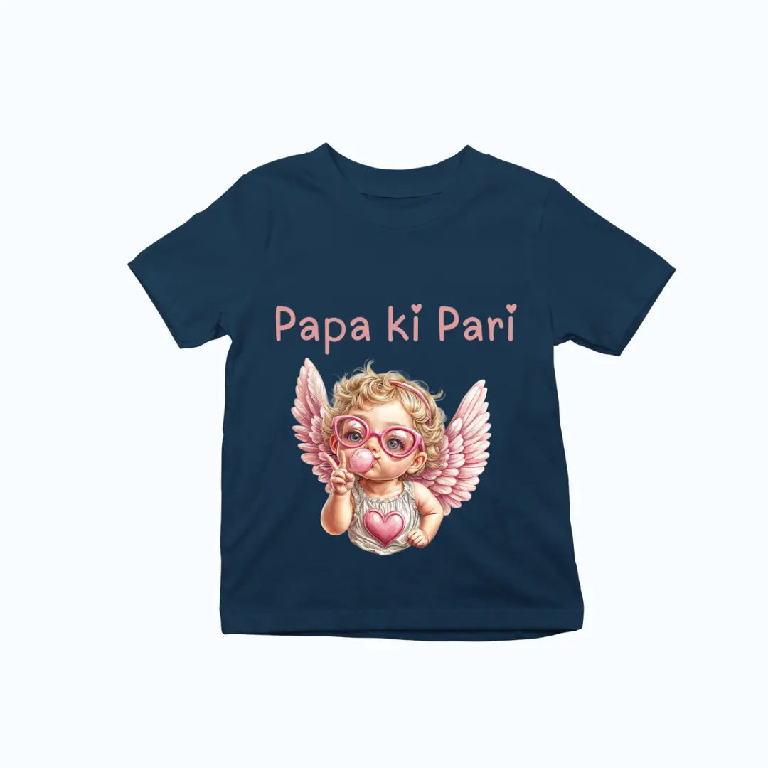 Papa Ki Pari Angel Baby Girl Premium Unisex T-shirt for Kids