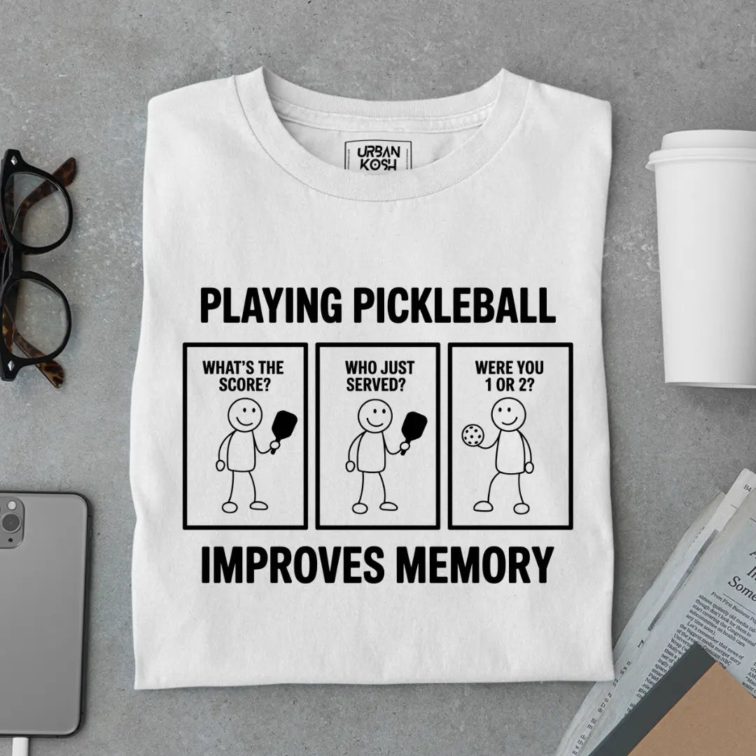 Playing Pickleball Improves Memory - Pickleball Exclusive Premium T-shirt