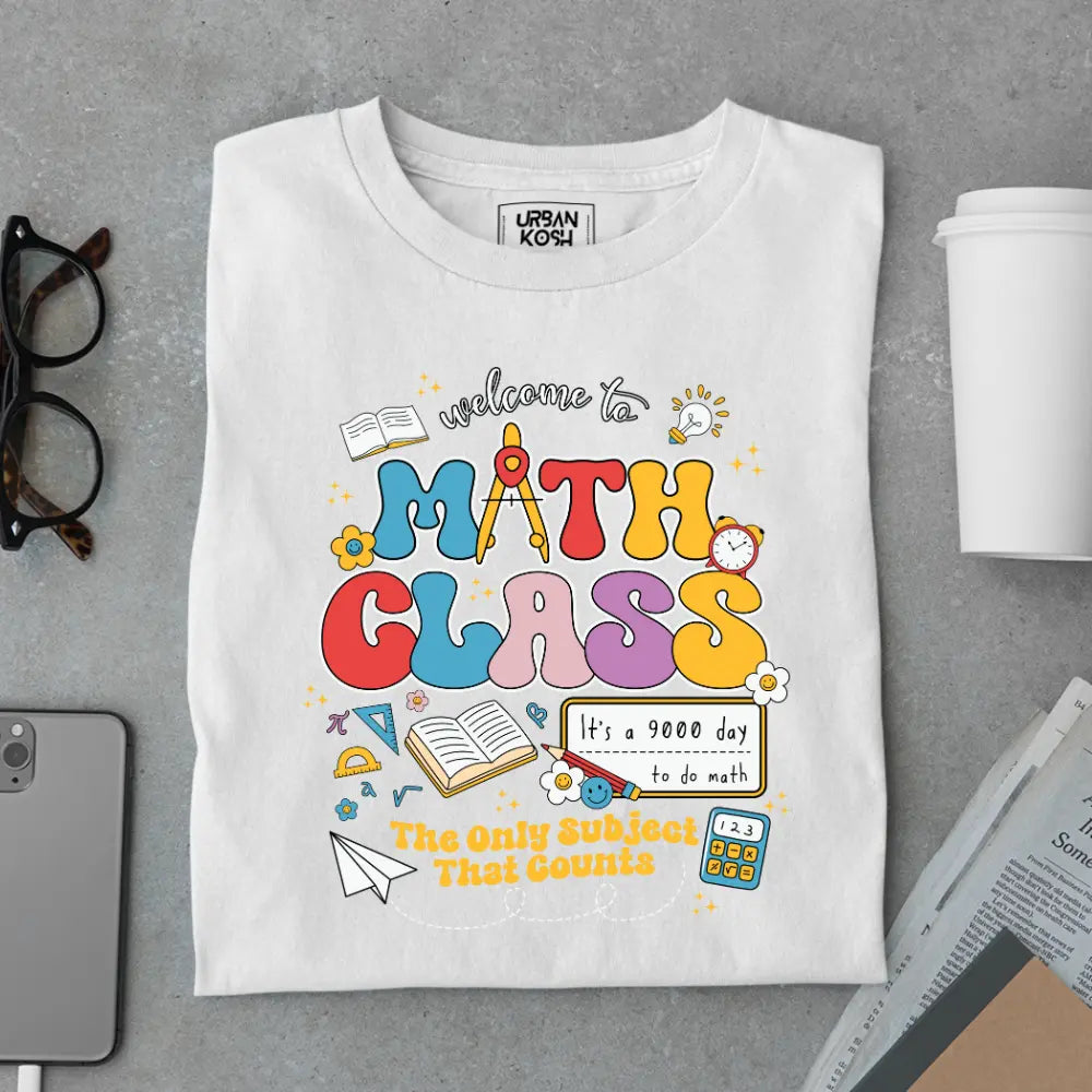 Math Class - The Only Subject That Counts - Exclusive Premium T-shirt for Teachers