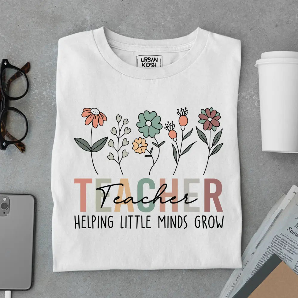 Teacher Helping Little Minds - Exclusive Premium T-shirt for Teachers
