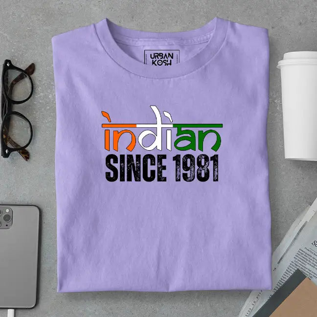 Indian Since 1981 Republic Day Special Premium Unisex Birthday T-shirt