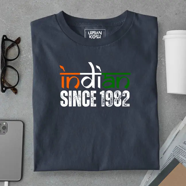 Indian Since 1982 Republic Day Special Premium Unisex Birthday T-shirt