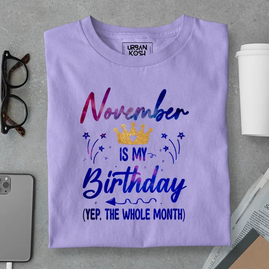 November is my Birthday Exclusive Premium Birthday T-Shirt