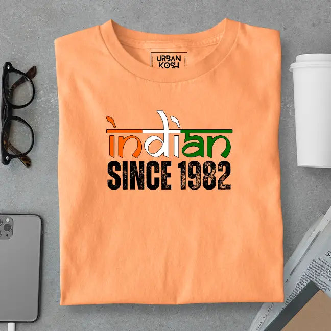 Indian Since 1982 Republic Day Special Premium Unisex Birthday T-shirt