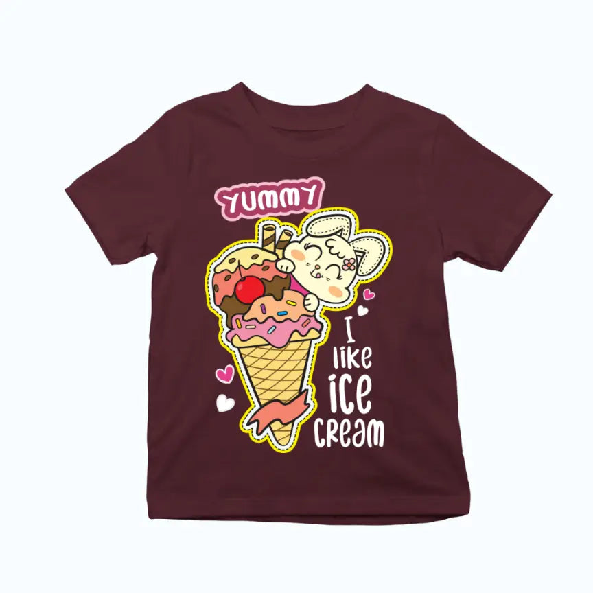 Bunny Yummy Ice Cream Exclusive T-shirt for Kids