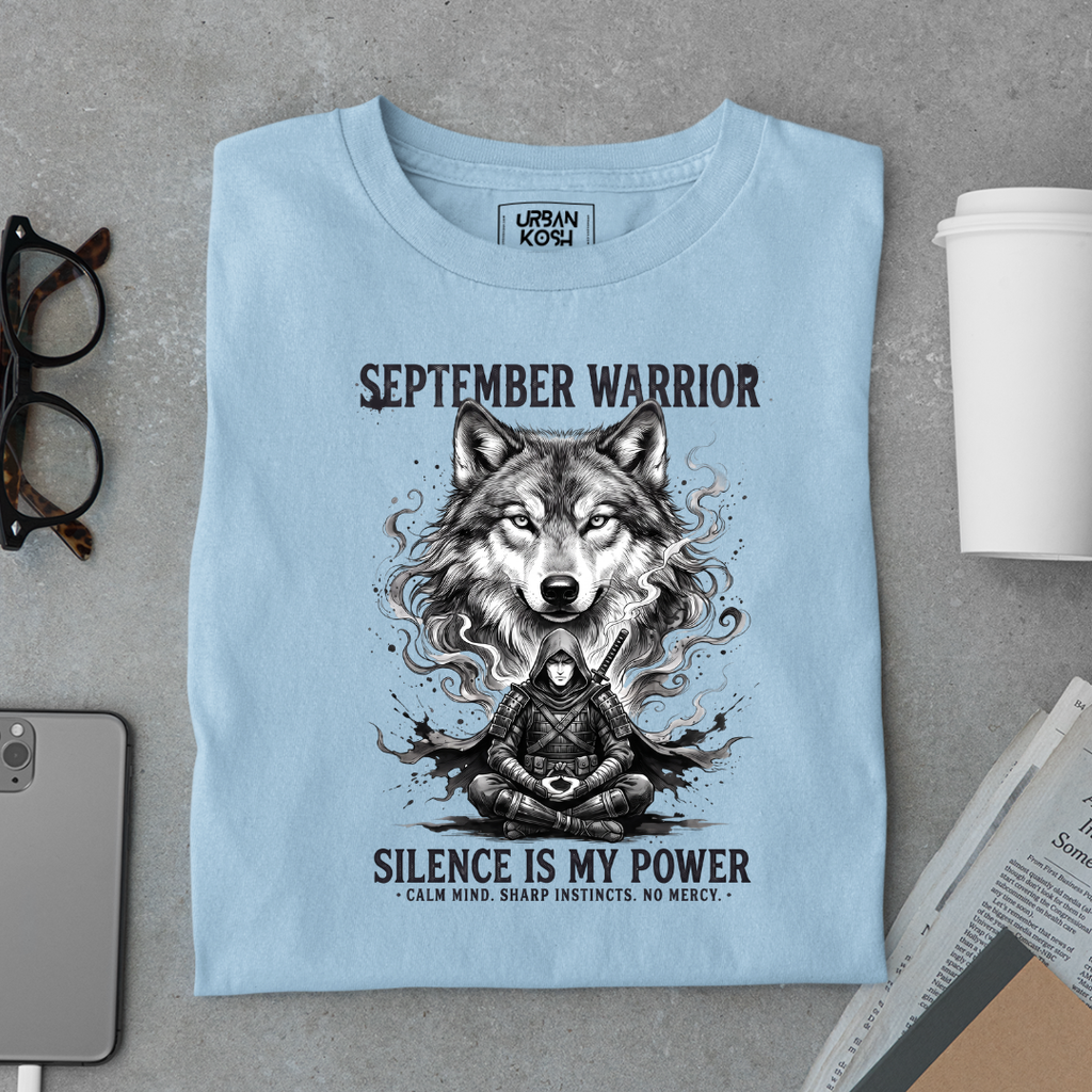 September Warrior Wolf T-Shirt