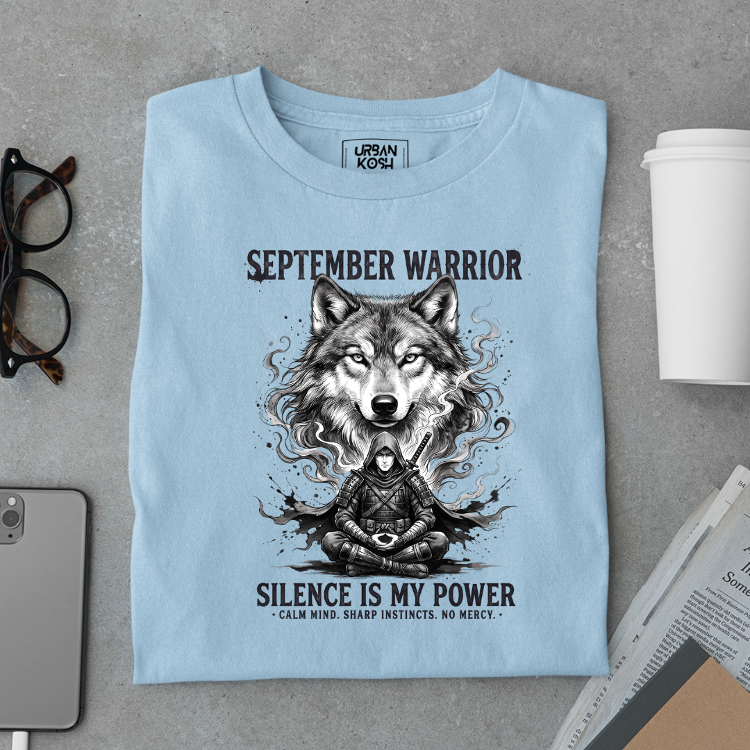 September Warrior Wolf T-Shirt