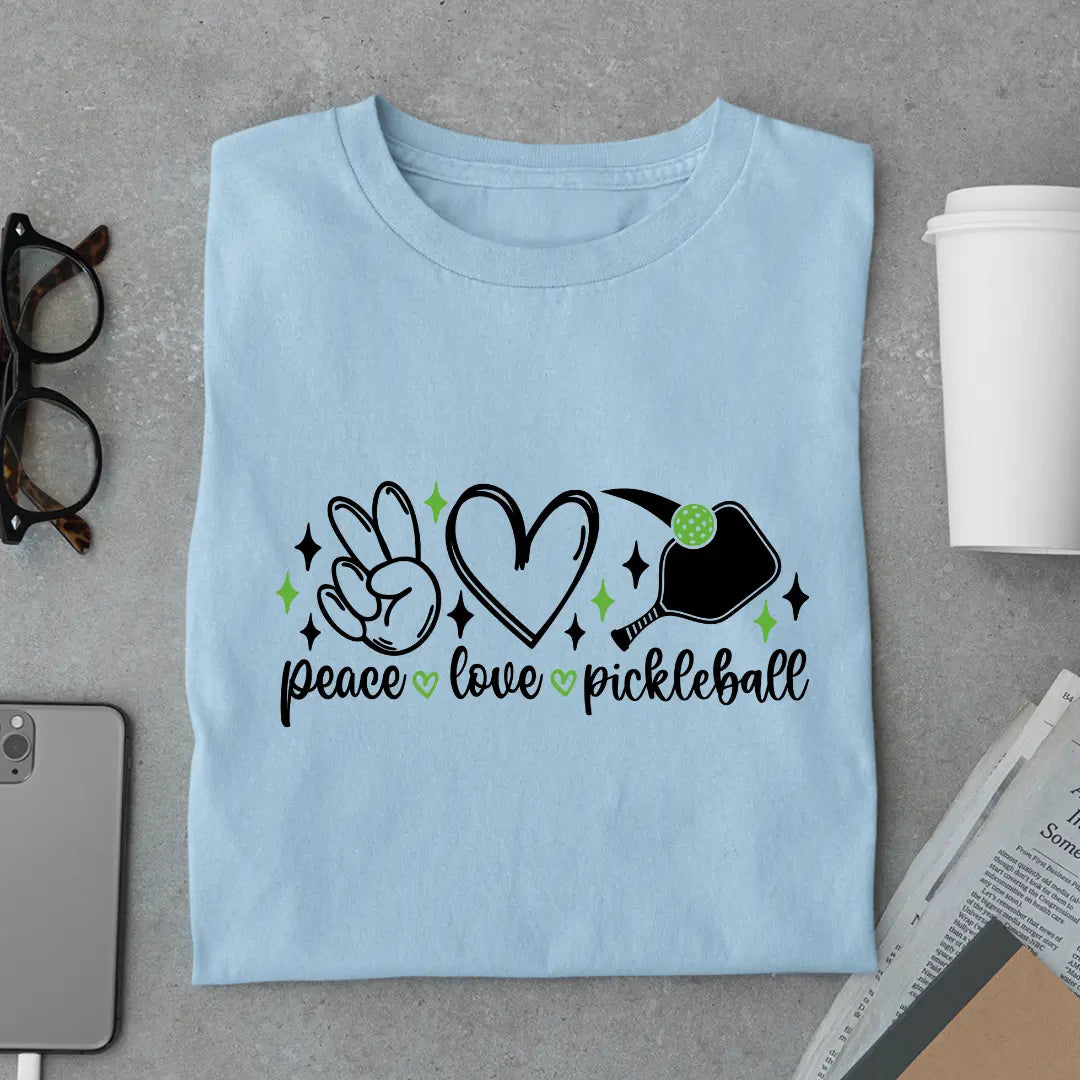 Peace Love Pickleball - Pickleball Exclusive Premium T-shirt