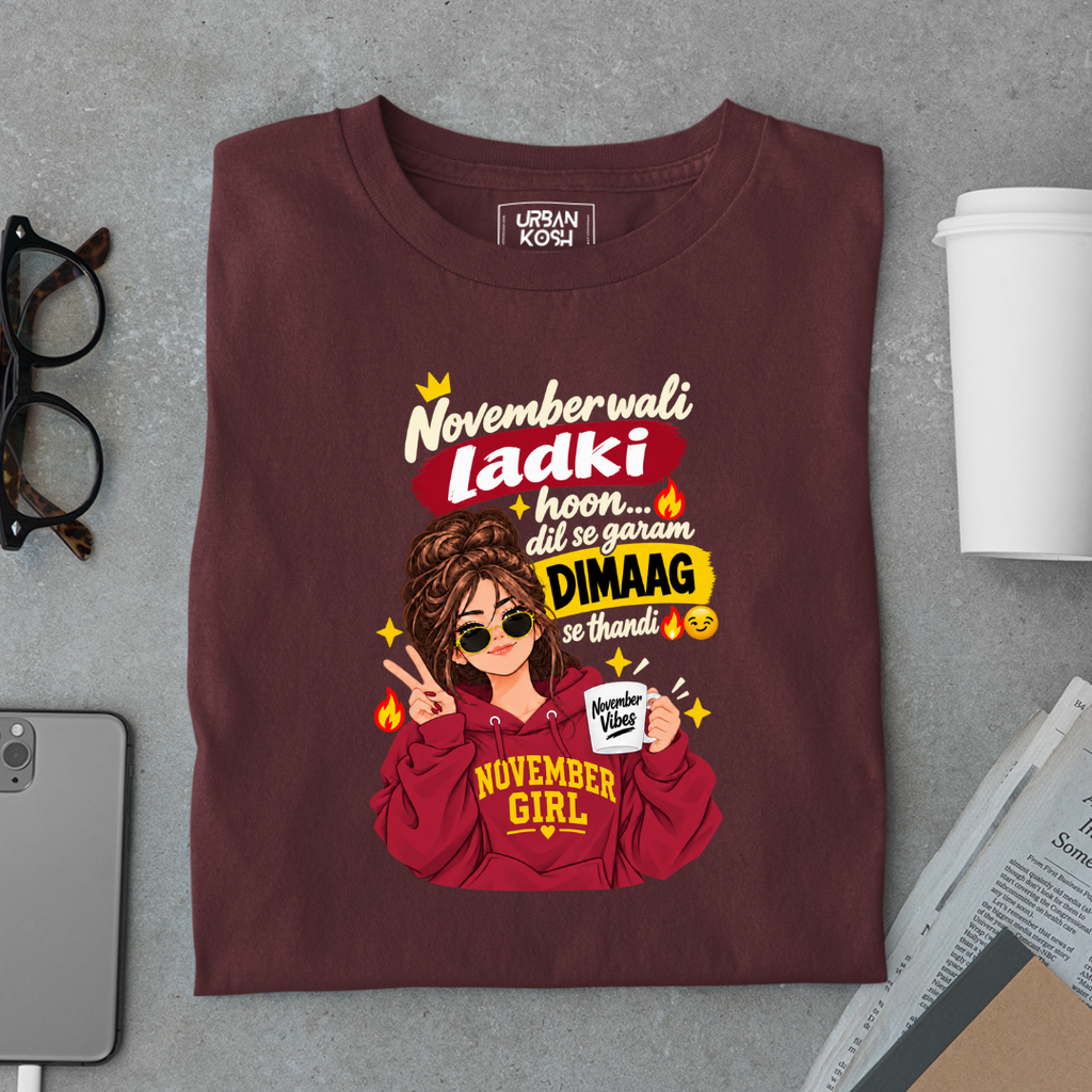 November Wali Ladki Graphic T-Shirt