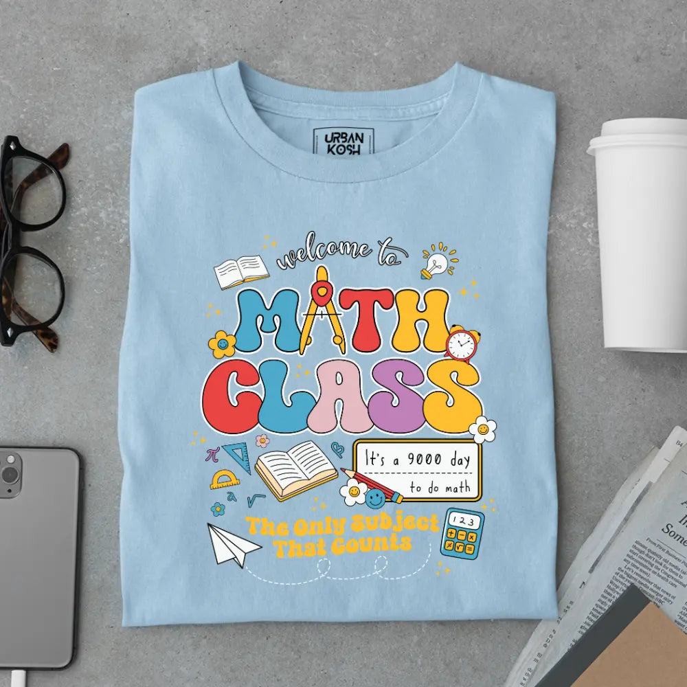 Math Class - The Only Subject That Counts - Exclusive Premium T-shirt for Teachers