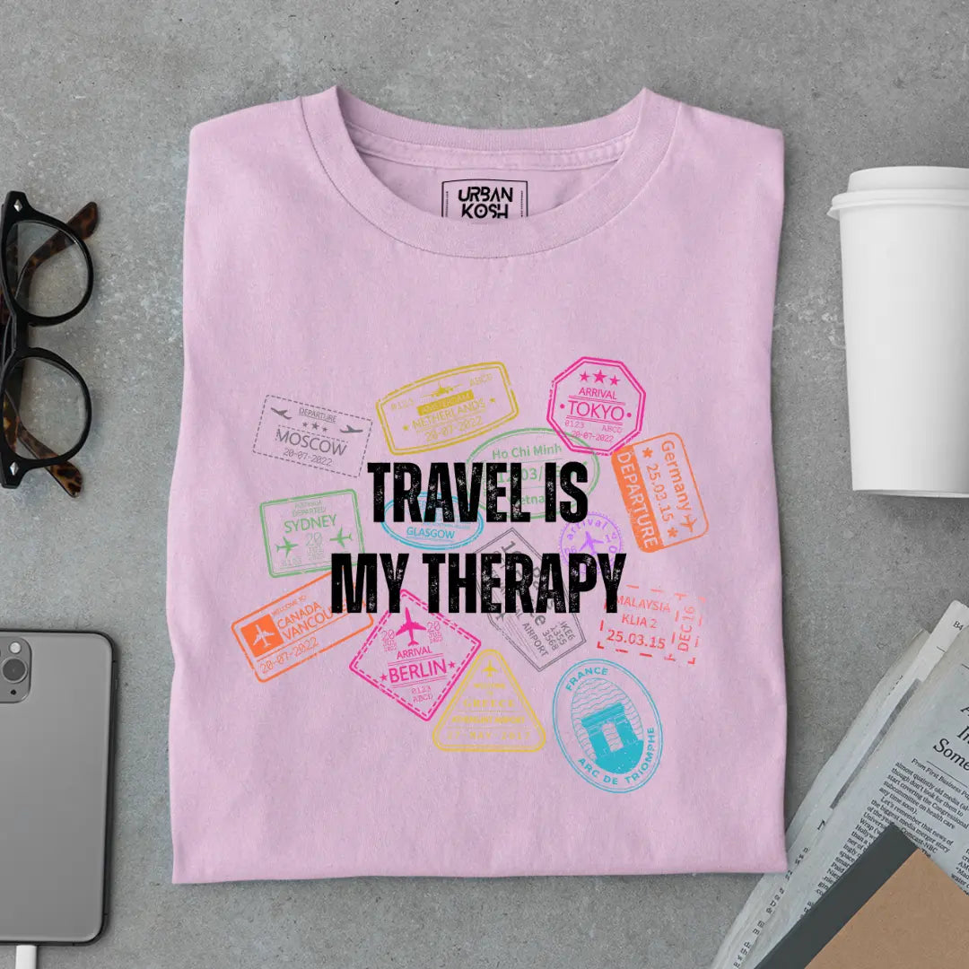Travel is My Therapy Premium Unisex T-shirt