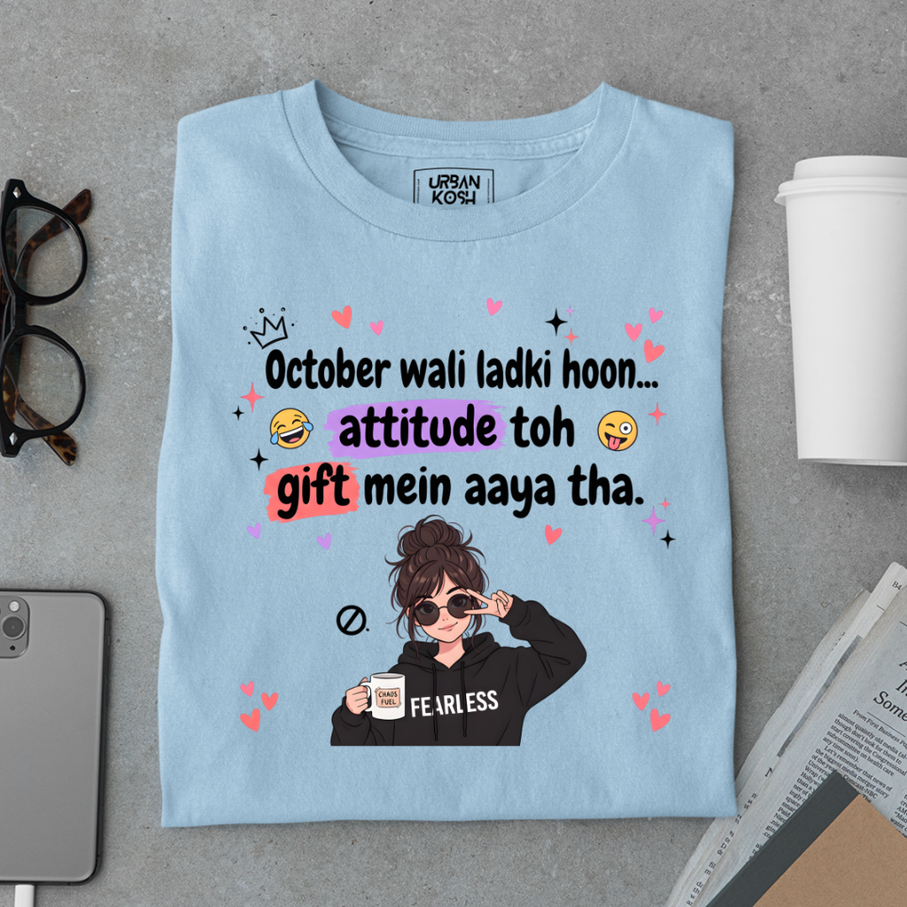 October Wali Ladki Graphic T-Shirt