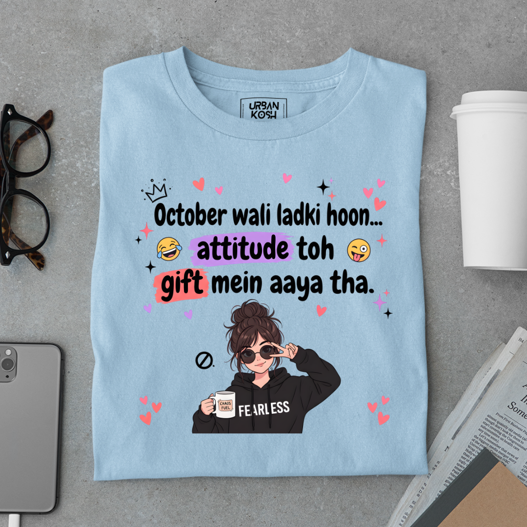 October Wali Ladki Graphic T-Shirt
