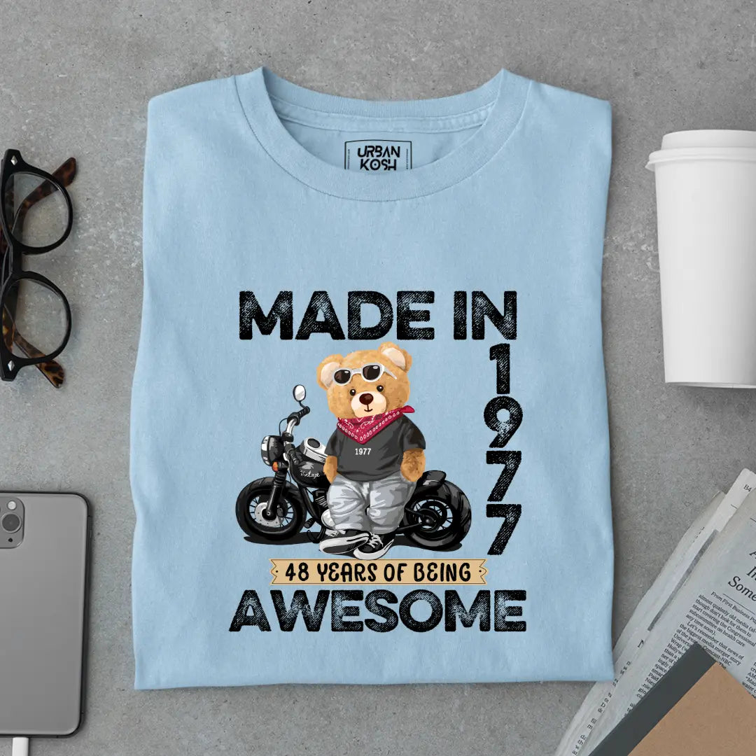 48 Years of Being Awesome | 1977 Premium Unisex T-Shirt