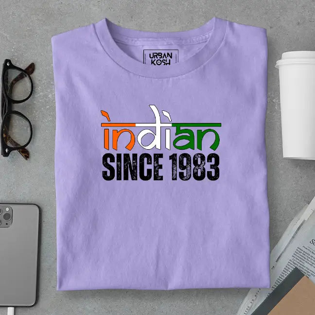 Indian Since 1983 Republic Day Special Premium Unisex Birthday T-shirt