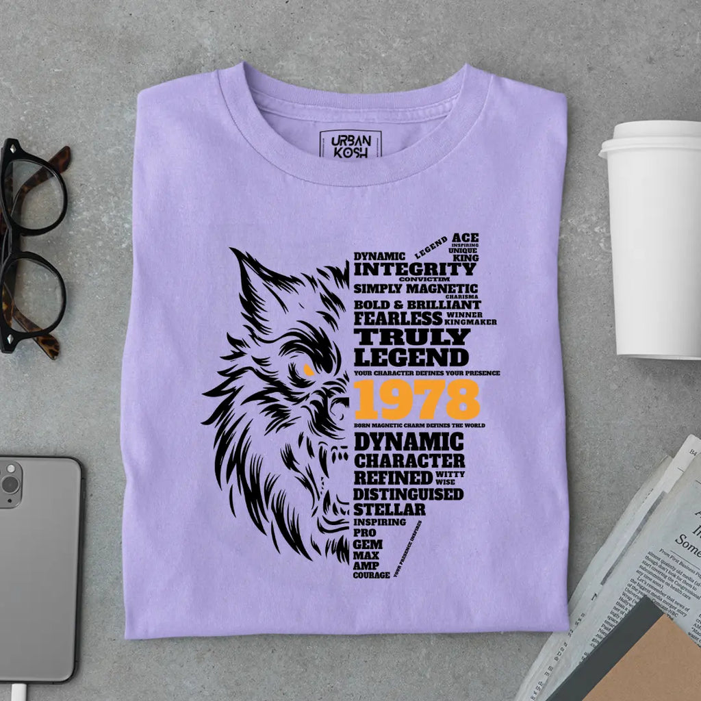 Wolf Born in 1978 Truly Legend Premium Unisex T-Shirt