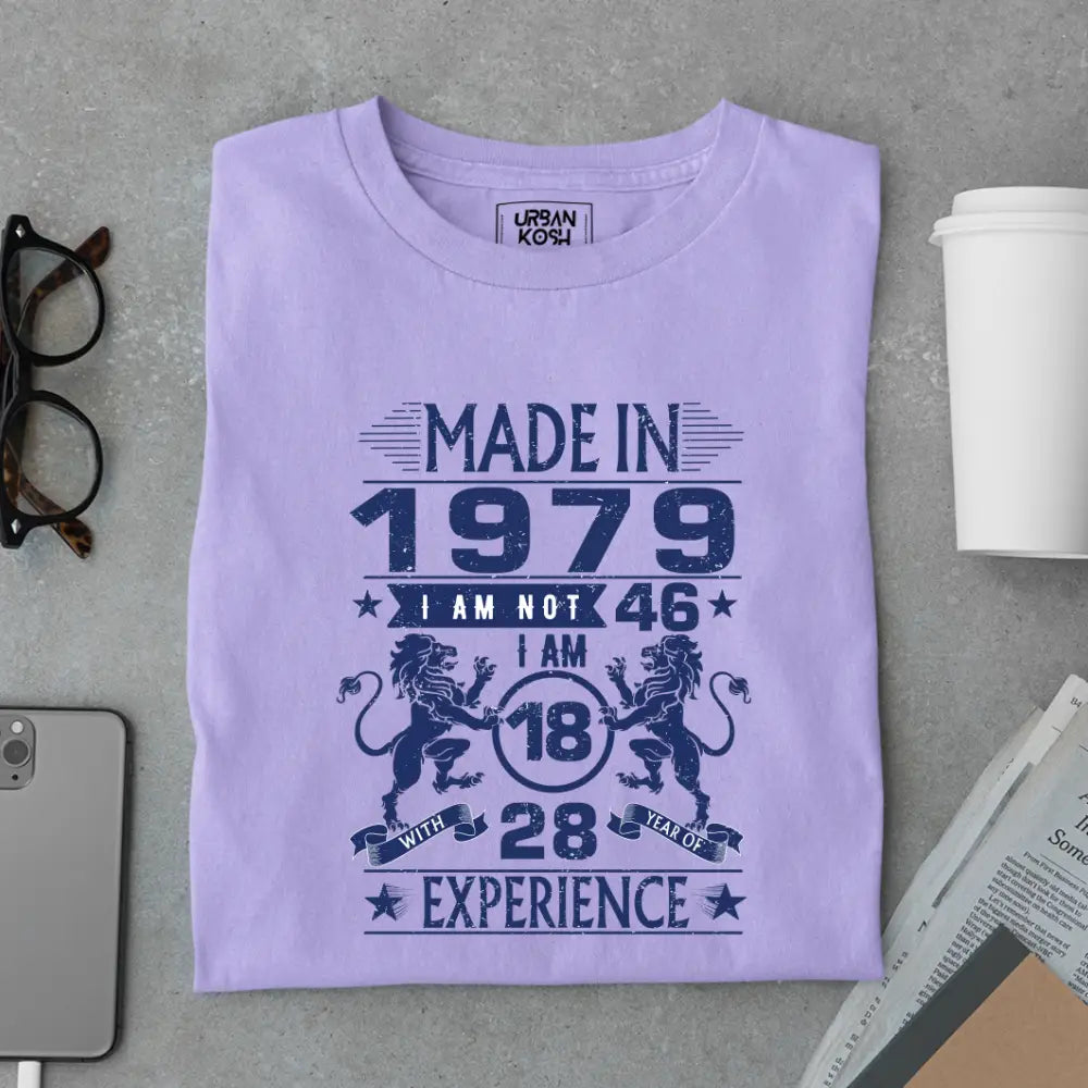 Made in 1979 – I’m 18 with 28 Years of Experience Premium Birthday T-Shirt