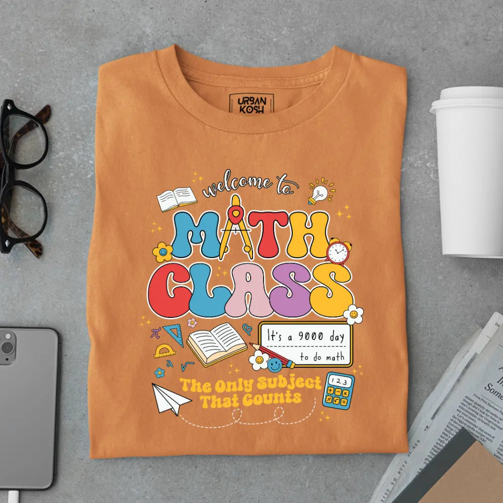 Math Class - The Only Subject That Counts - Exclusive Premium T-shirt for Teachers