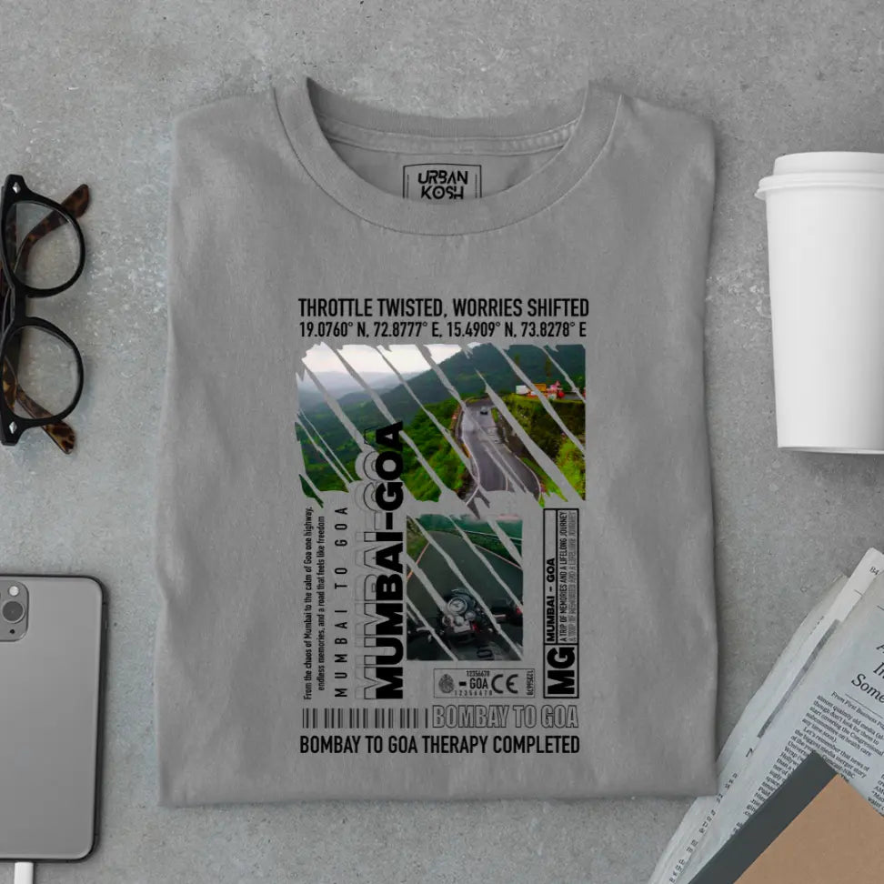 Mumbai to Goa Therapy Completed Premium Exclusive T-Shirt