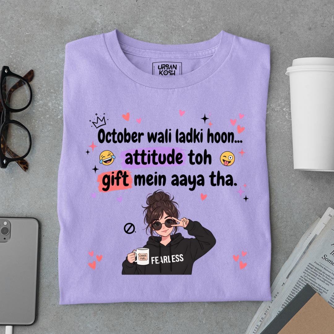 October Wali Ladki Graphic T-Shirt