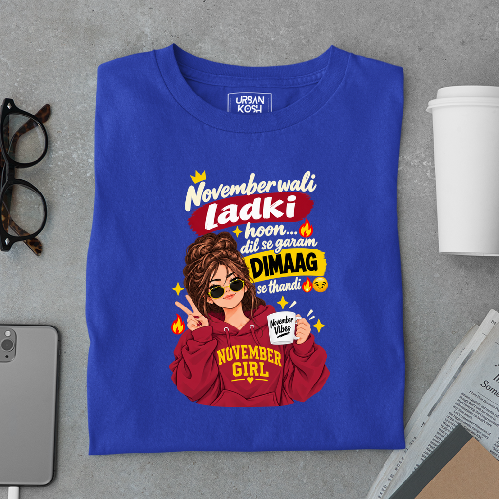 November Wali Ladki Graphic T-Shirt