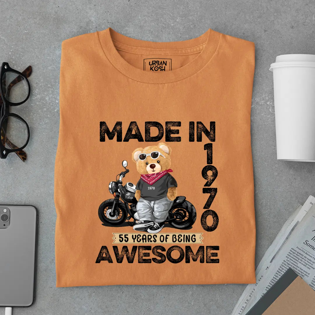 55 Years of Being Awesome | 1970 Premium Unisex T-Shirt