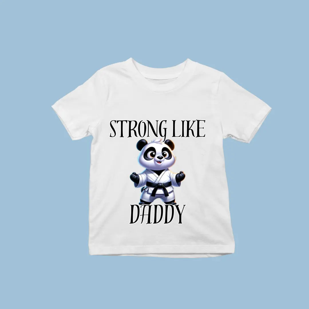 Strong Like Daddy Panda Martial Arts Premium Unisex T-shirt for Kids
