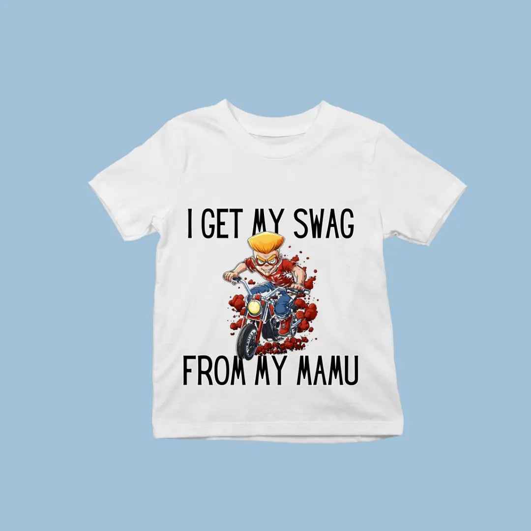 I Get My Swag from My Mamu Premium Unisex T-shirt for Kids