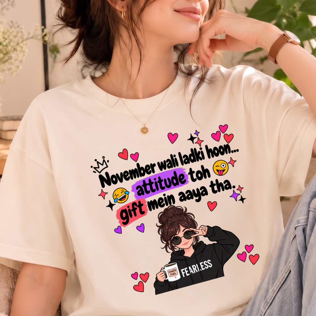 November Wali Ladki Graphic T-Shirt
