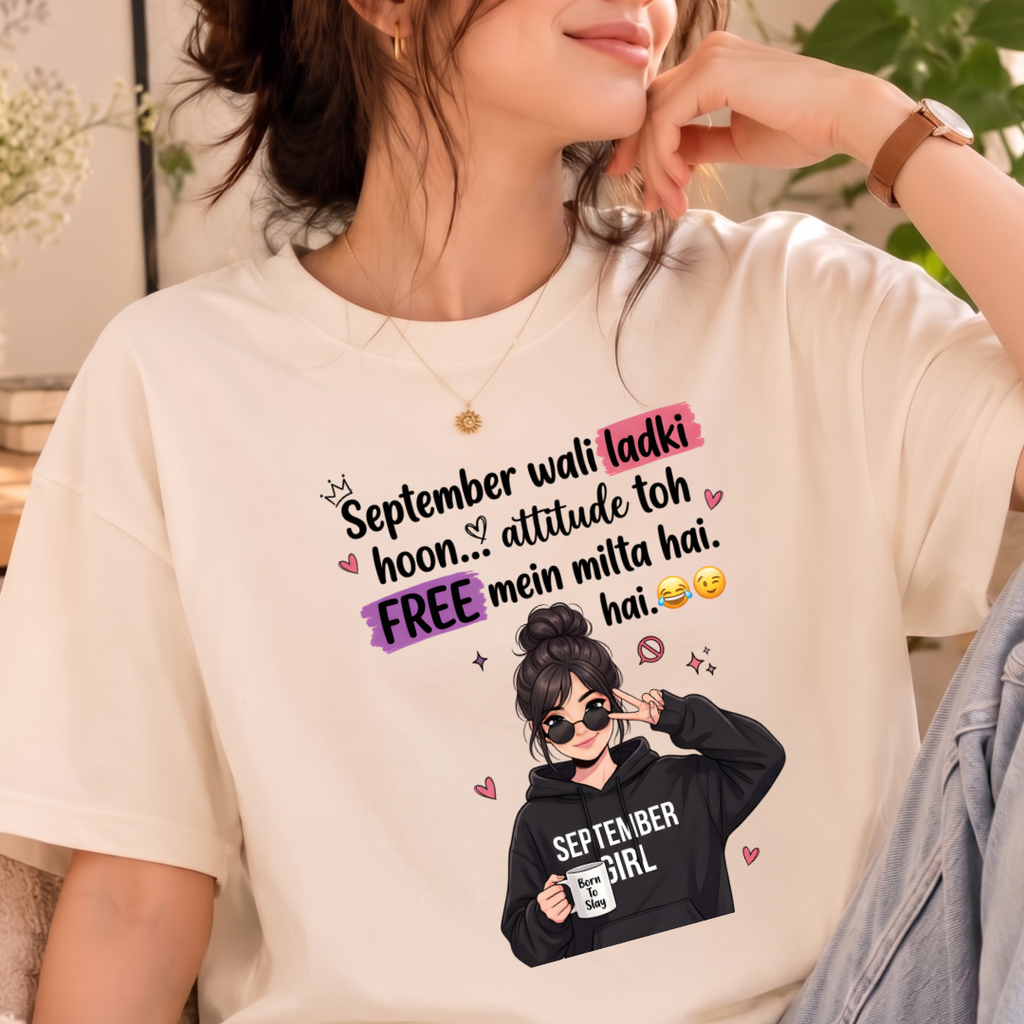 September Wali Ladki Graphic T-Shirt