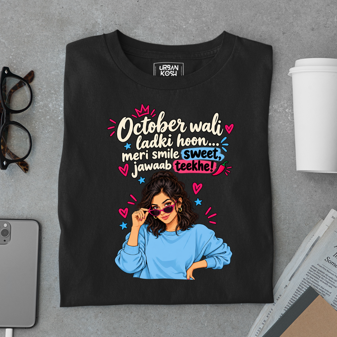 October Queen Attitude Graphic T-Shirt