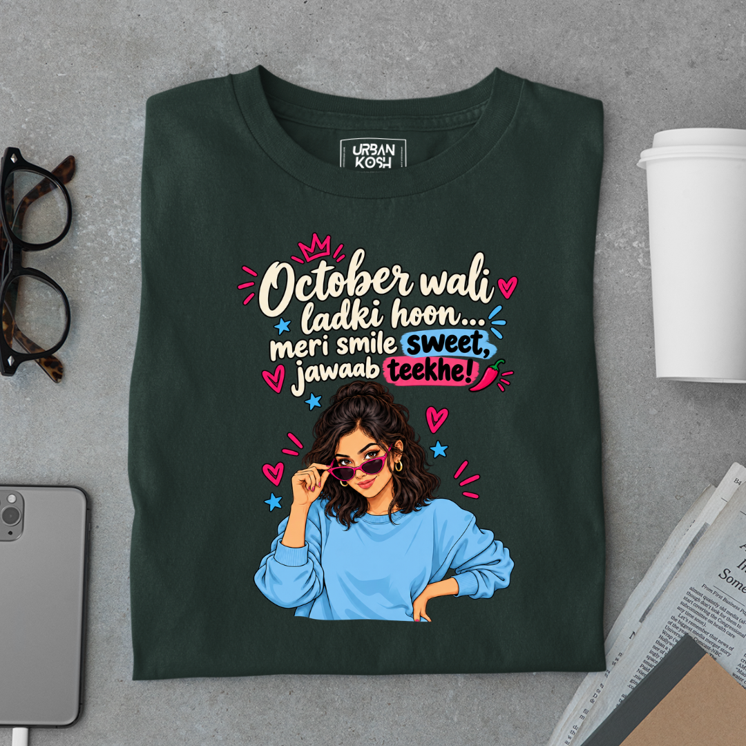 October Queen Attitude Graphic T-Shirt