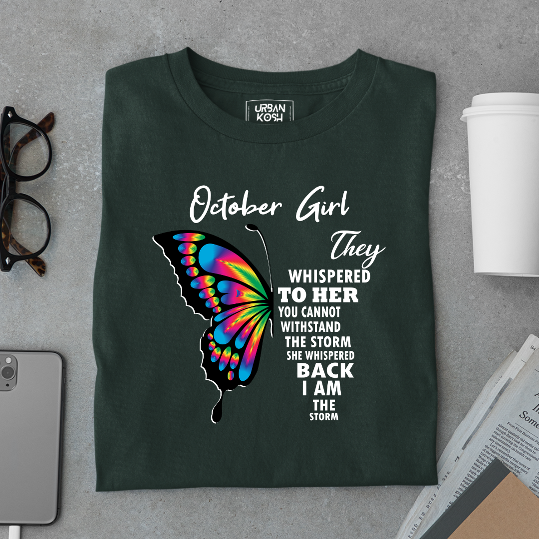 October Girl Exclusive Premium Birthday T-shirt for Women