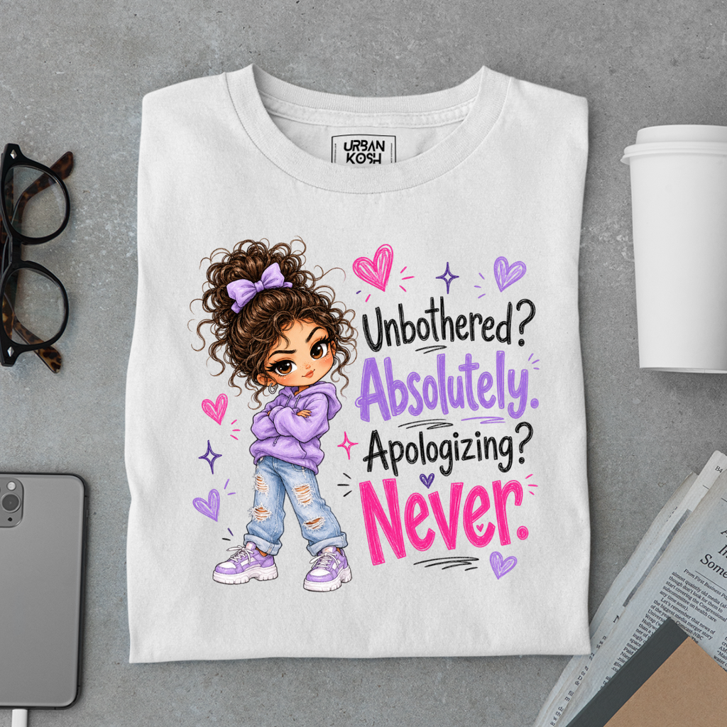 Unbothered Absolutely Apolysing Never T Shirt