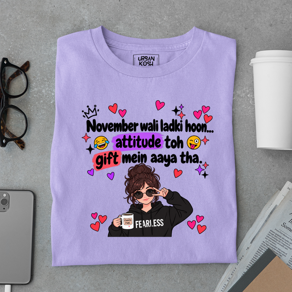 November Wali Ladki Graphic T-Shirt