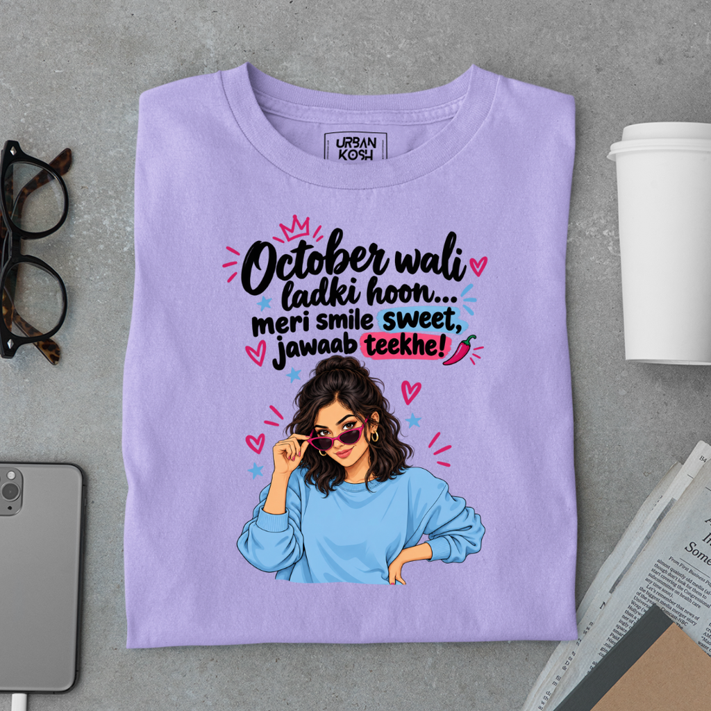 October Queen Attitude Graphic T-Shirt
