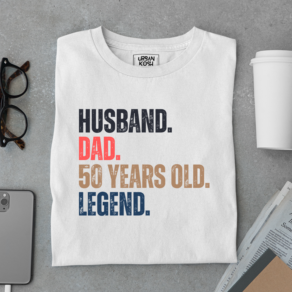 Husband Dad 50 Years Old Legend Premium T-Shirt