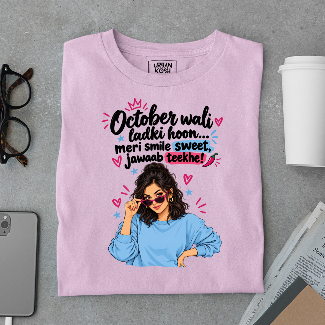 October Queen Attitude Graphic T-Shirt