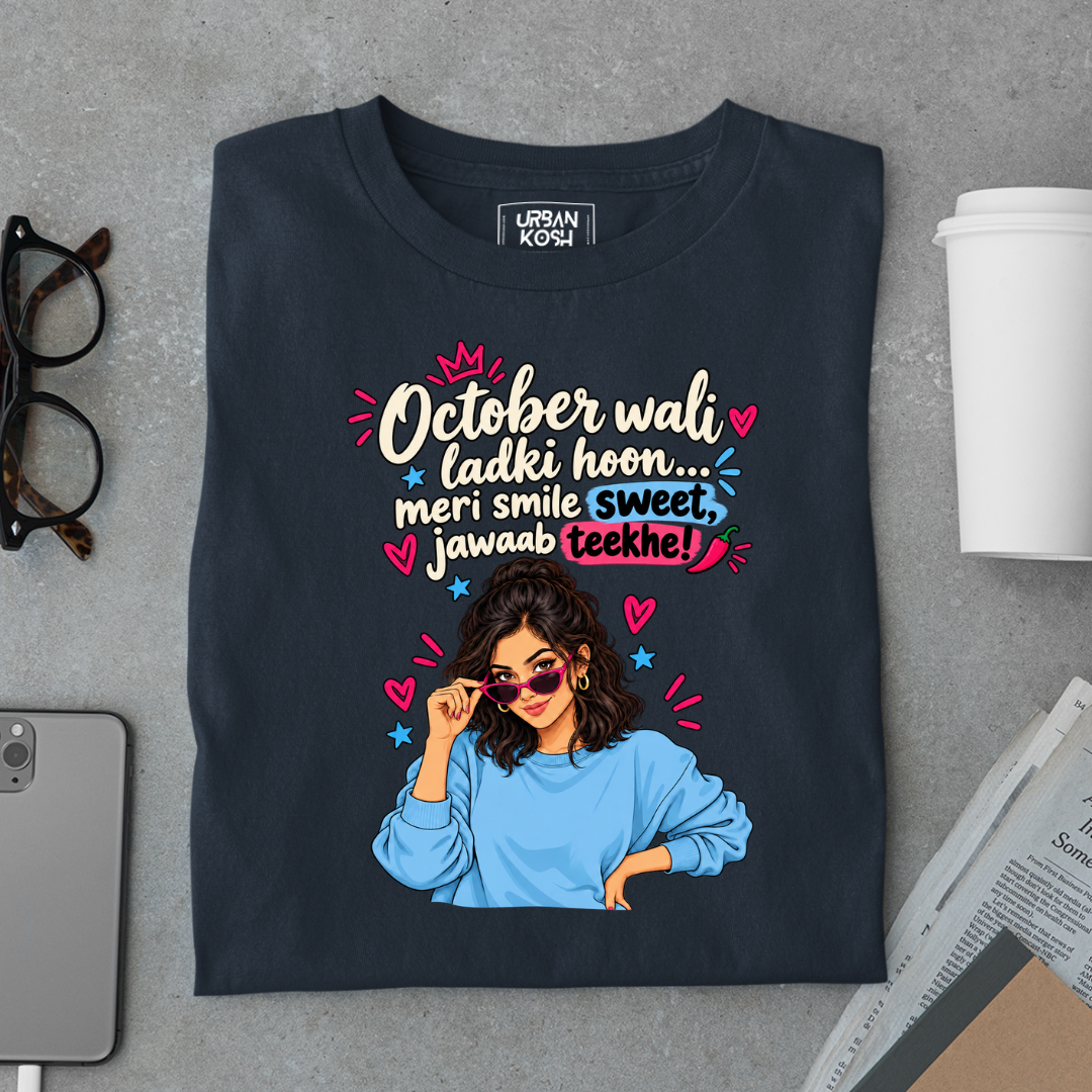 October Queen Attitude Graphic T-Shirt