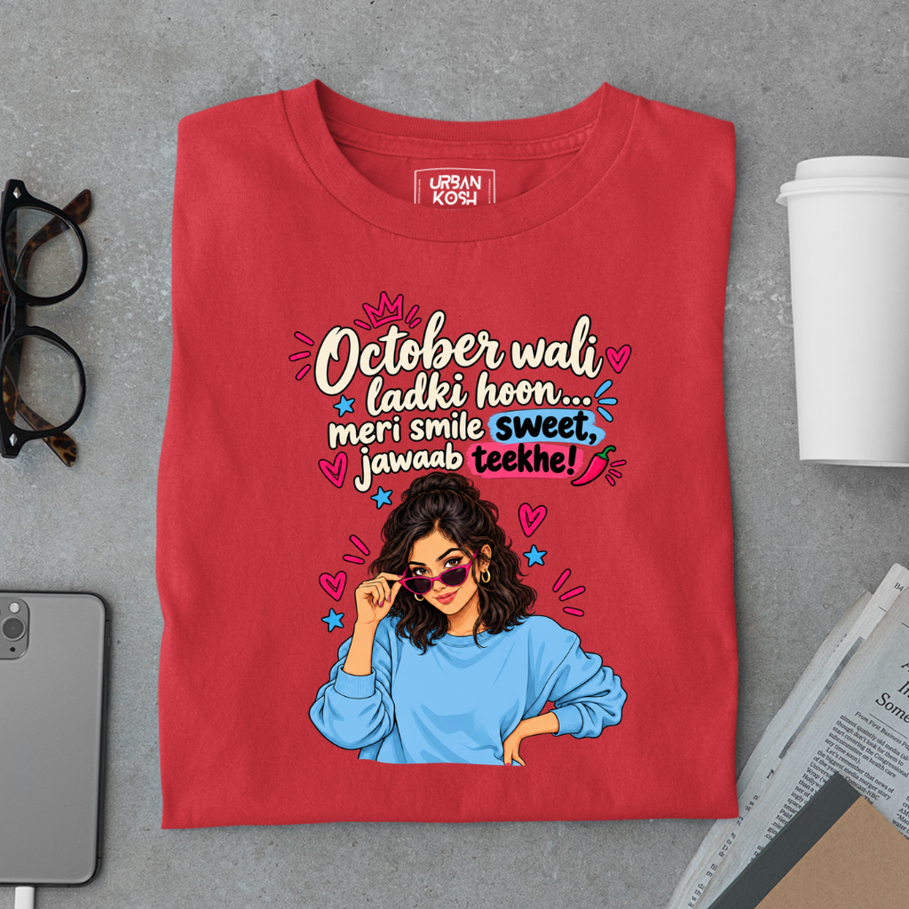 October Queen Attitude Graphic T-Shirt
