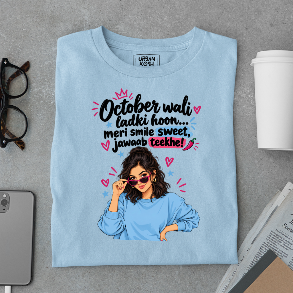 October Queen Attitude Graphic T-Shirt
